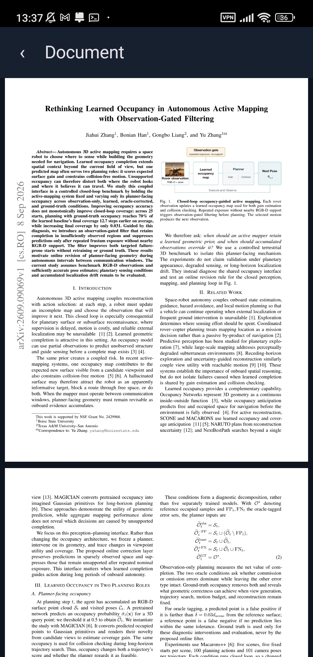 A full research paper rendered in SciMar's built-in, ad-free PDF viewer